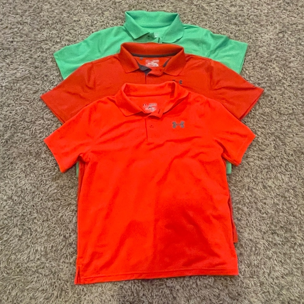 Boys Under Armour polo shirts